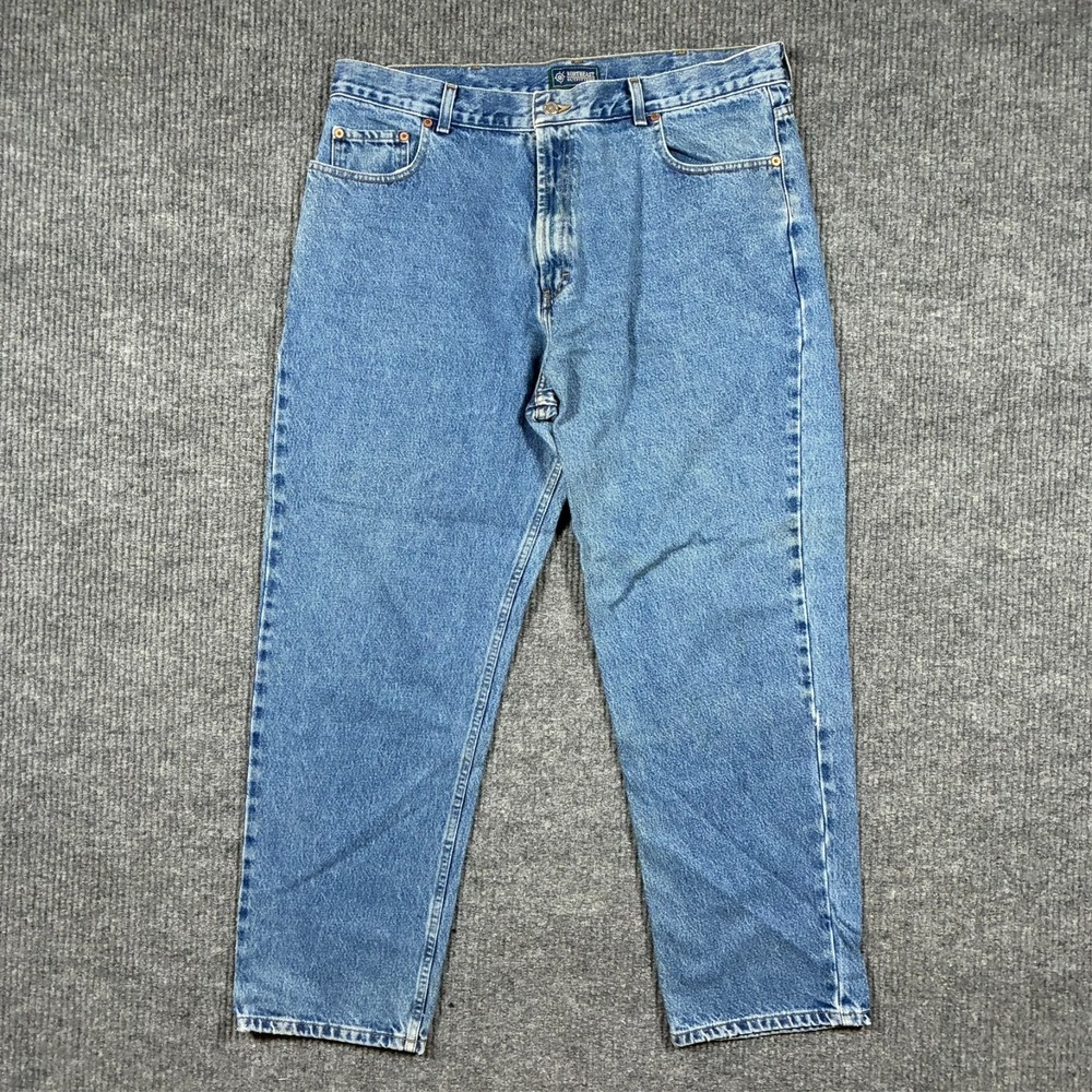 Northeast Outfitters Mens Jeans 40x30 Relaxed Fit Blue Denim Workwear High Rise